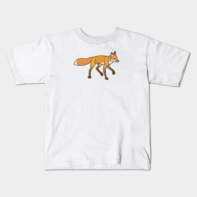 Geometric Fox Kids T-Shirt by CloudWalkerDesigns